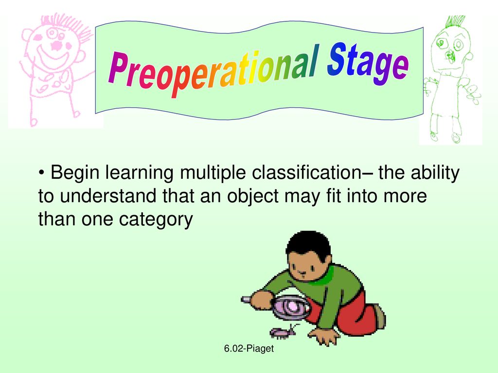 What is an example of preoperational stage top